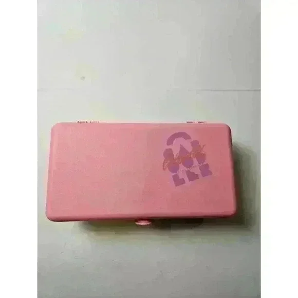Vintage 80s 90s Pink Mini Caboodle Case Make Up Jewelry With Mirror Rare - Picture 2 of 7